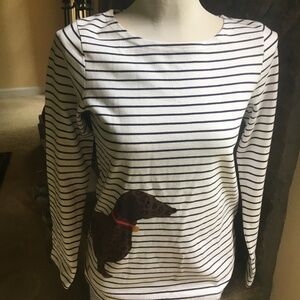 NEW!! Joules “Leopard Doxie” Top